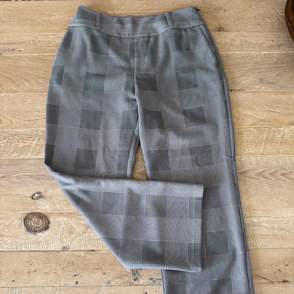 Leze The Label Pants Womens XLarge Plaid Work Pants Comfort Recycled Polyester - Picture 1 of 6